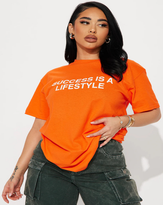 'Success is a lifestyle' Women Oversized T-Shirt