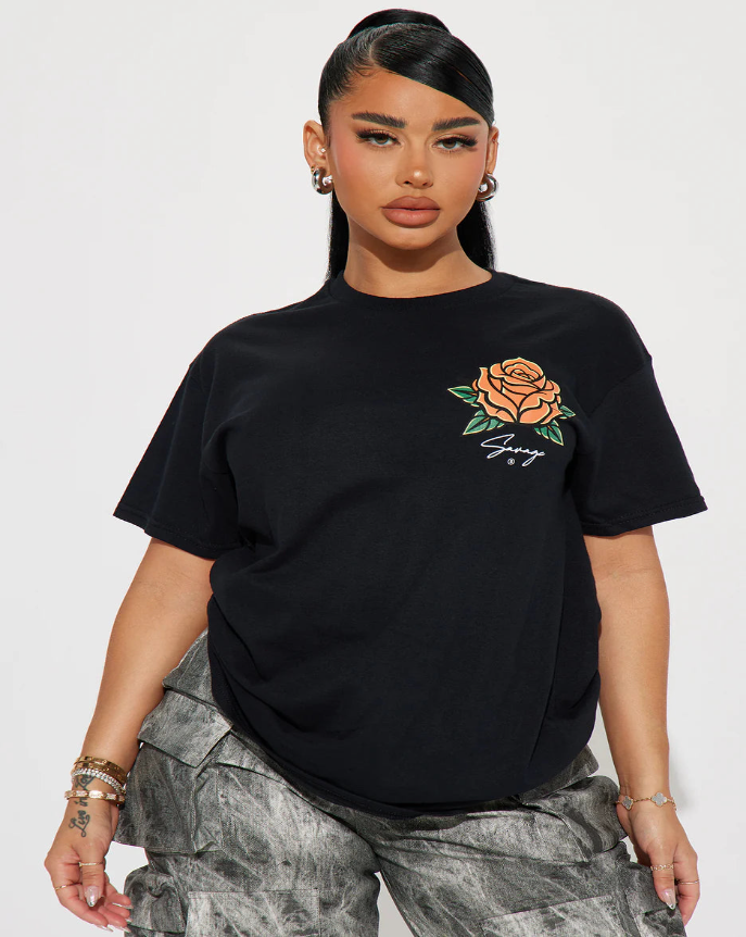 Flower Women Oversized T-Shirt