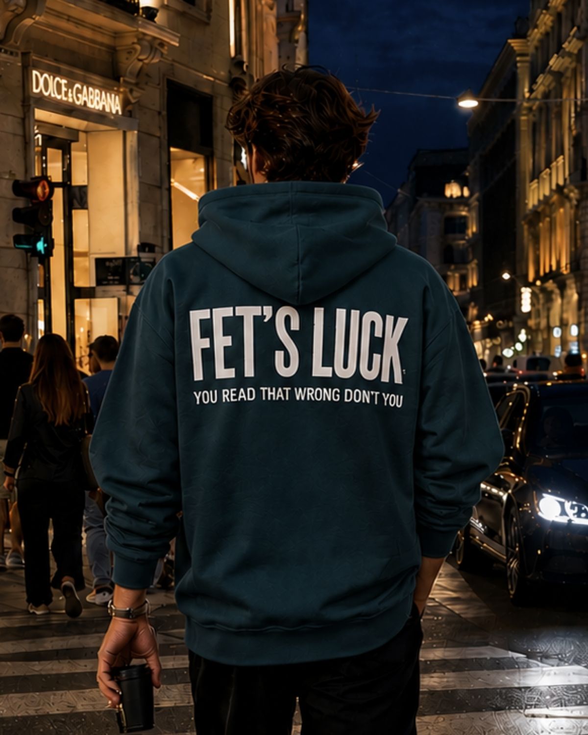 FET'S LUCK - Oversized Hoodie [ Unisex ]