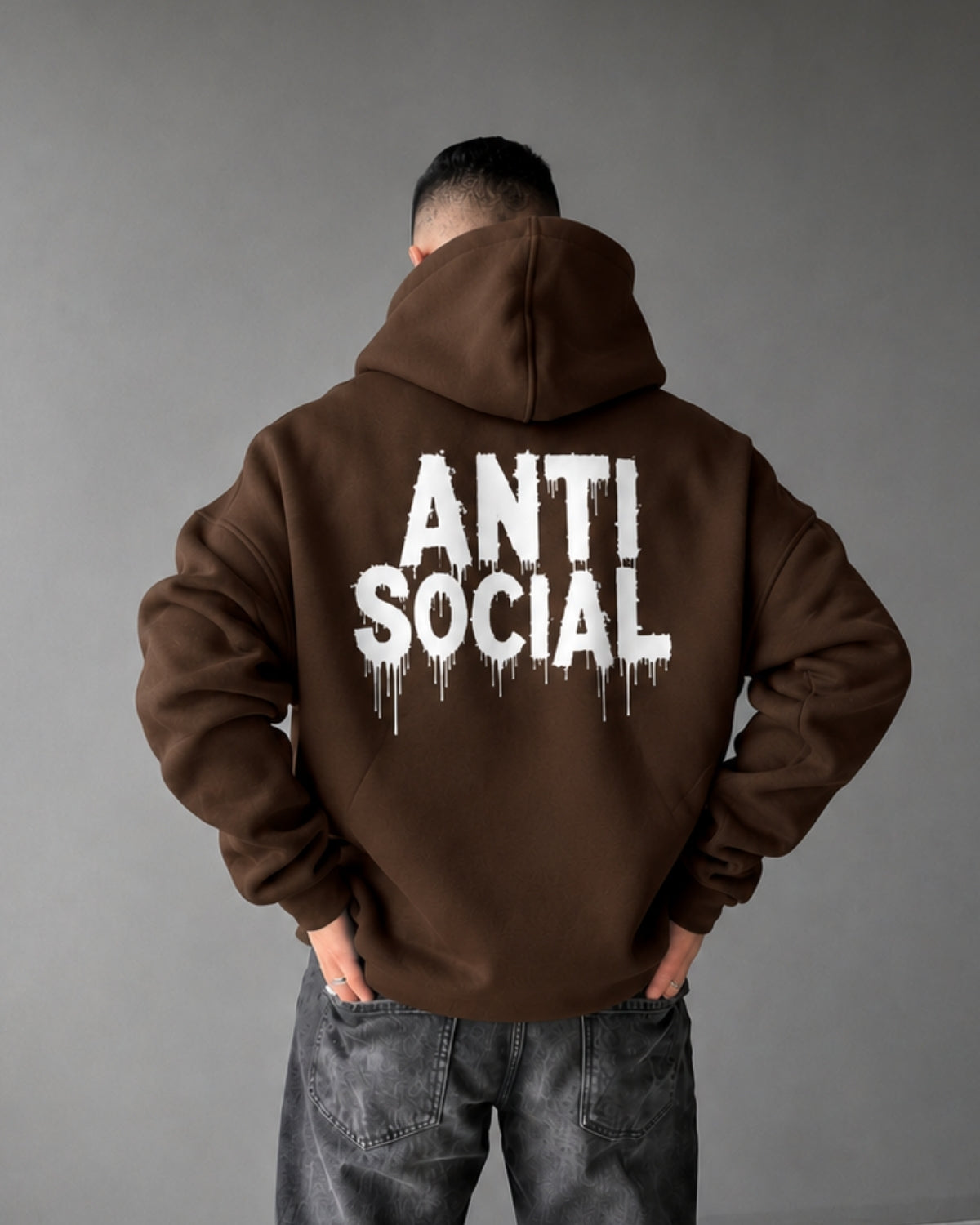 ANTI SOCIAL - Oversized Hoodie [ Unisex ]
