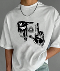 Hand Eye -  Men Oversized T-shirt [ Unisex ]