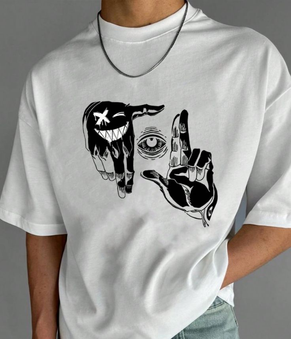 Hand Eye -  Men Oversized T-shirt [ Unisex ]