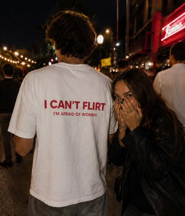 I CAN'T FLIRT - Oversized T-shirt  [ Unisex ]