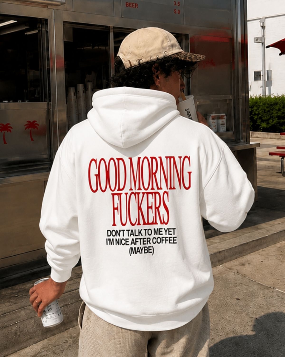 GOOD MORNING FUCKERS - Oversized Hoodie [ Unisex ]