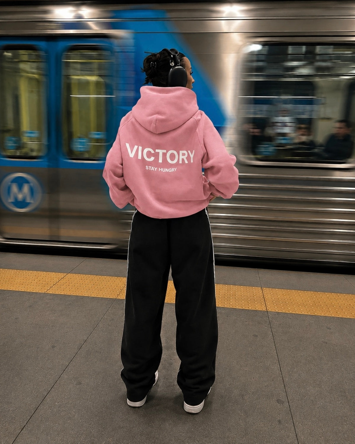 VICTORY STAY HUNGRY - Women Oversized Hoodie