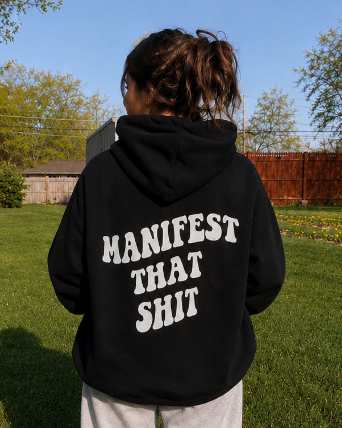 MANIFEST THAT SHIT - Women Oversized Hoodie