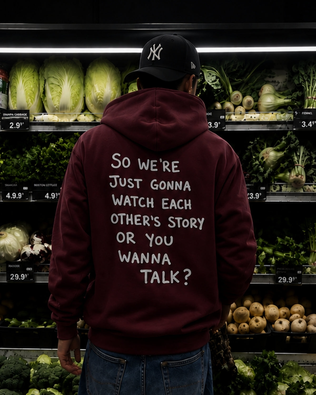 SO WE'RE JUST GONNA WATCH EACH OTHER'S STORY - Oversized Hoodie [ Unisex ]