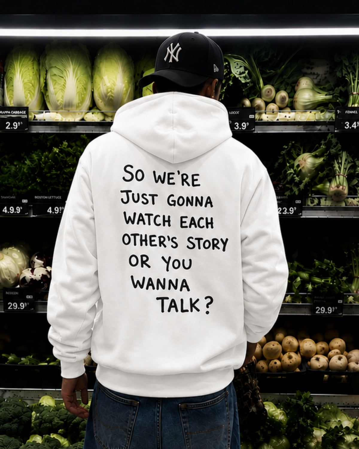SO WE'RE JUST GONNA WATCH EACH OTHER'S STORY - Oversized Hoodie [ Unisex ]