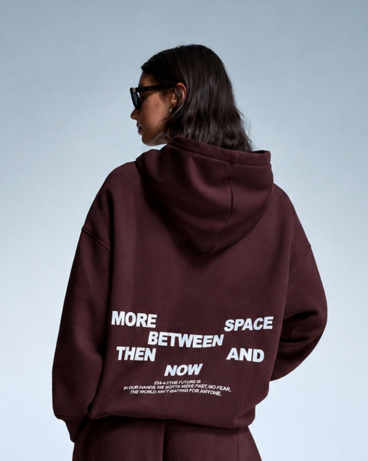 MORE SPACE BETWEEN THEN AND NOW - Women Oversized Hoodie