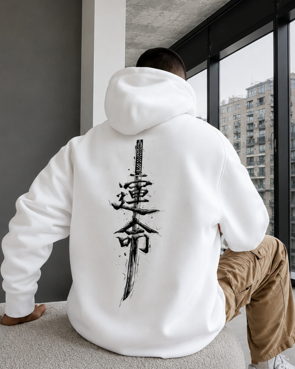 CHINESE SWORD - Oversized Hoodie [ Unisex ]
