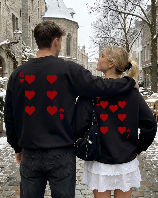 Couple Heart - Oversized sweatshirt [ Unisex ]