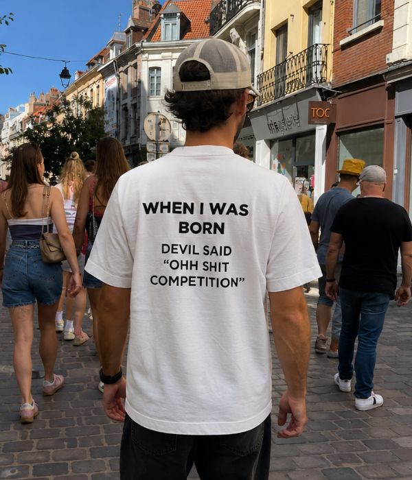 WHEN I WAS BORN  - Oversized T-shirt  [ Unisex ]