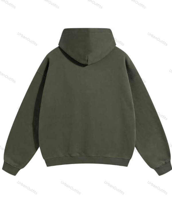 ' Olive Green ' Oversized Plain Hoodie