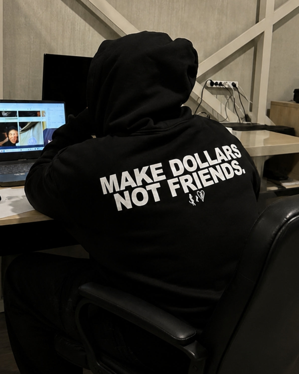 MAKE DOLLARS NOT FRIENDS - Oversized Hoodie [ Unisex ]
