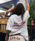 Put Your Phone Down  - Women Oversized T-shirt