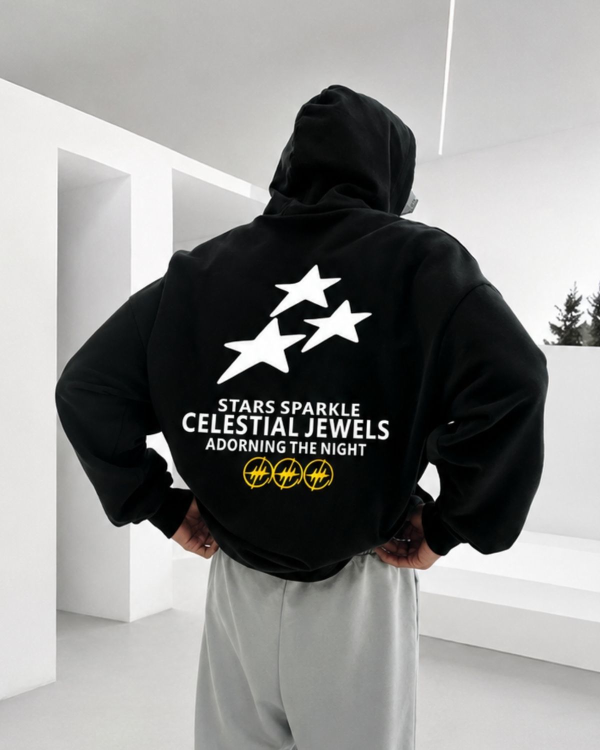 STARS SPARKLE - Oversized Hoodie [ Unisex ]