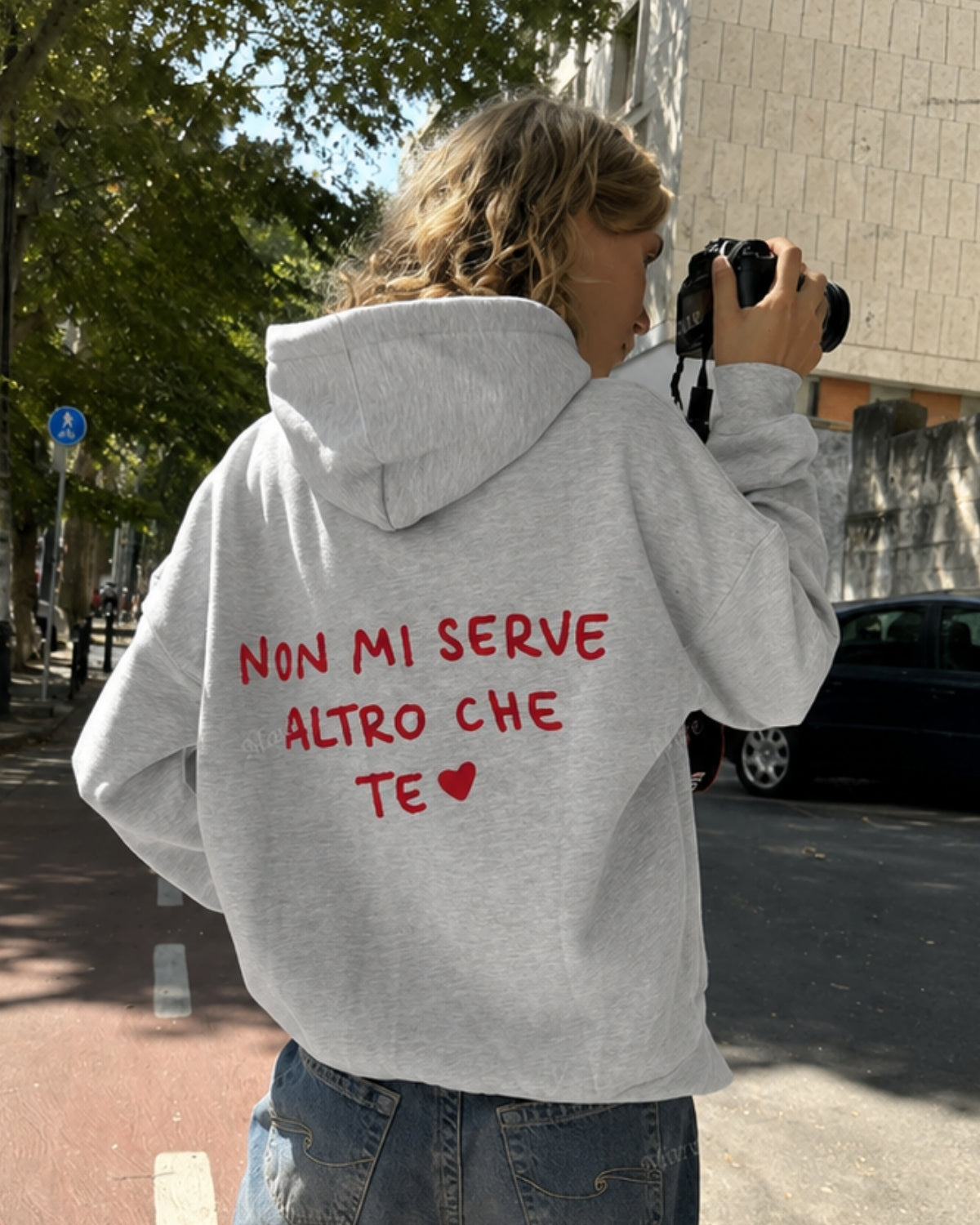 NON MI SERVE ALTRO CHE TE - Women Oversized Hoodie