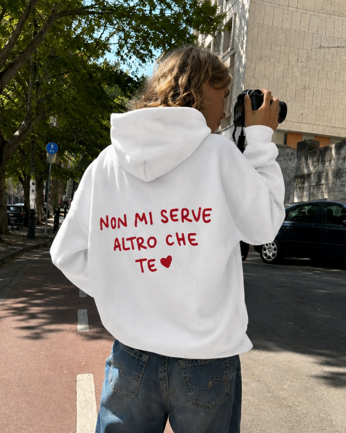 NON MI SERVE ALTRO CHE TE - Women Oversized Hoodie