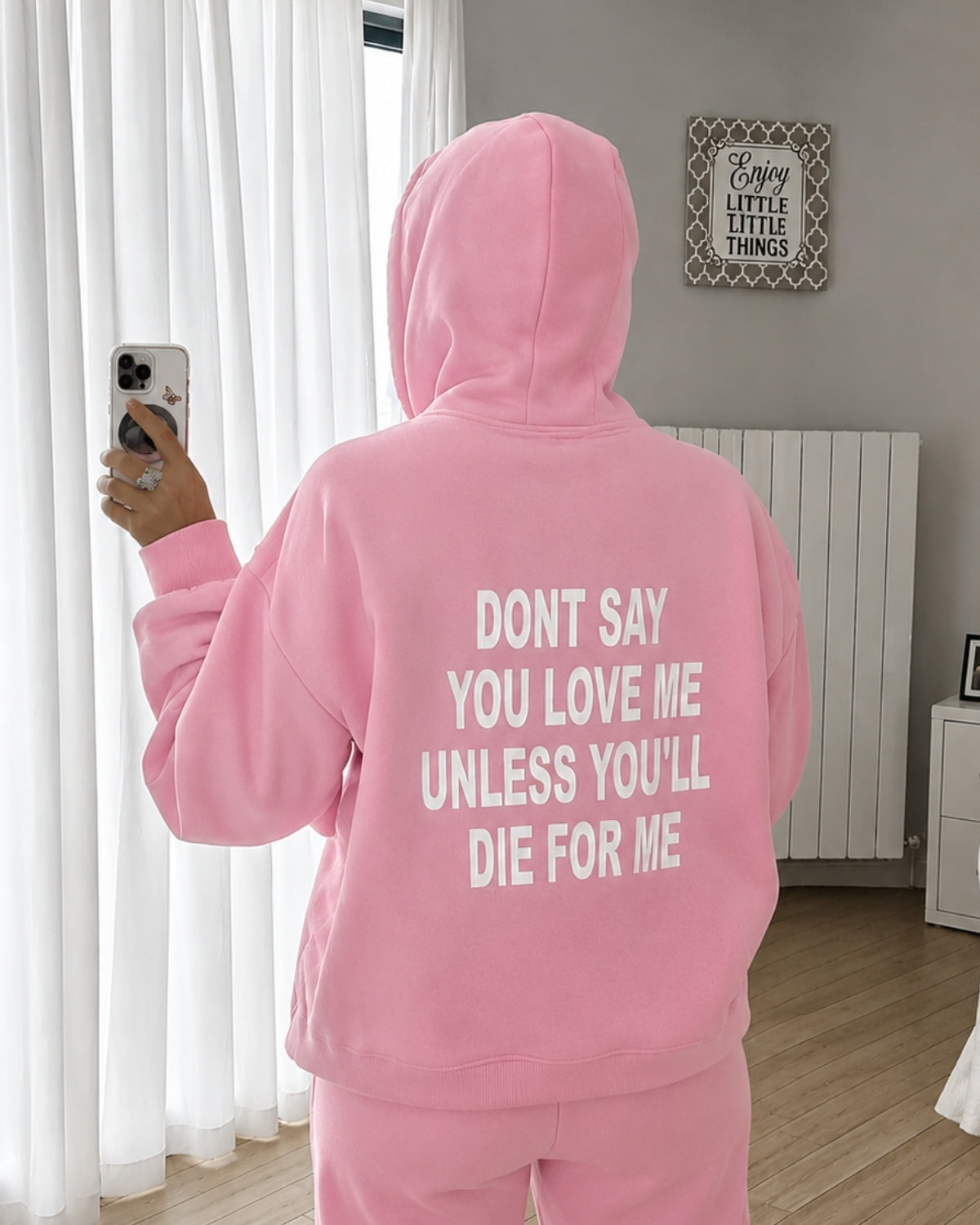 don't say you love me   - Women Oversized Hoodie