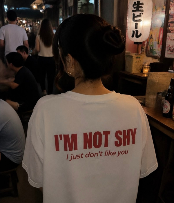 I'M NOT SHY , I JUST DON'T LIKE U - Women Oversized T-shirt