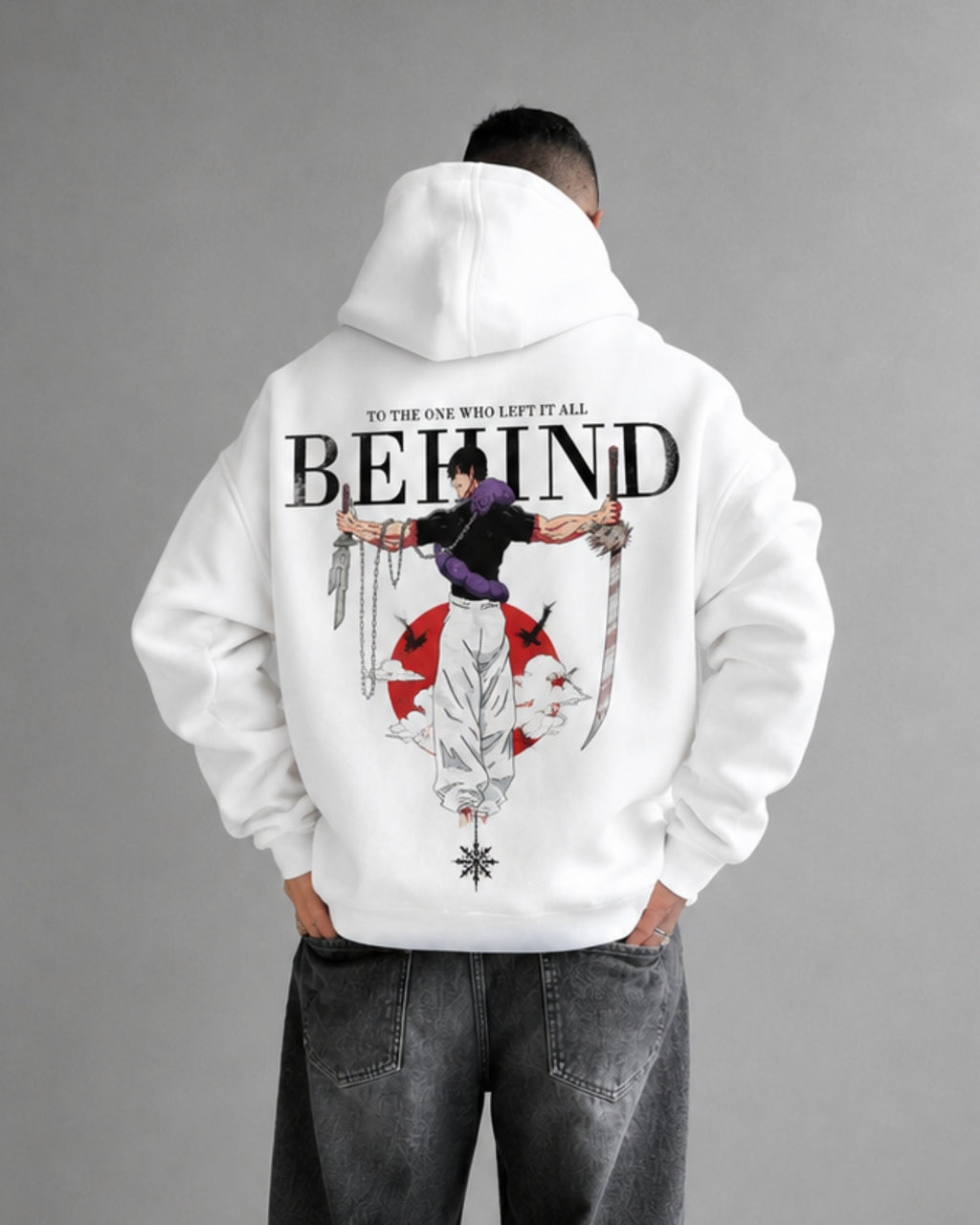 BEHIND - Oversized Hoodie [ Unisex ]