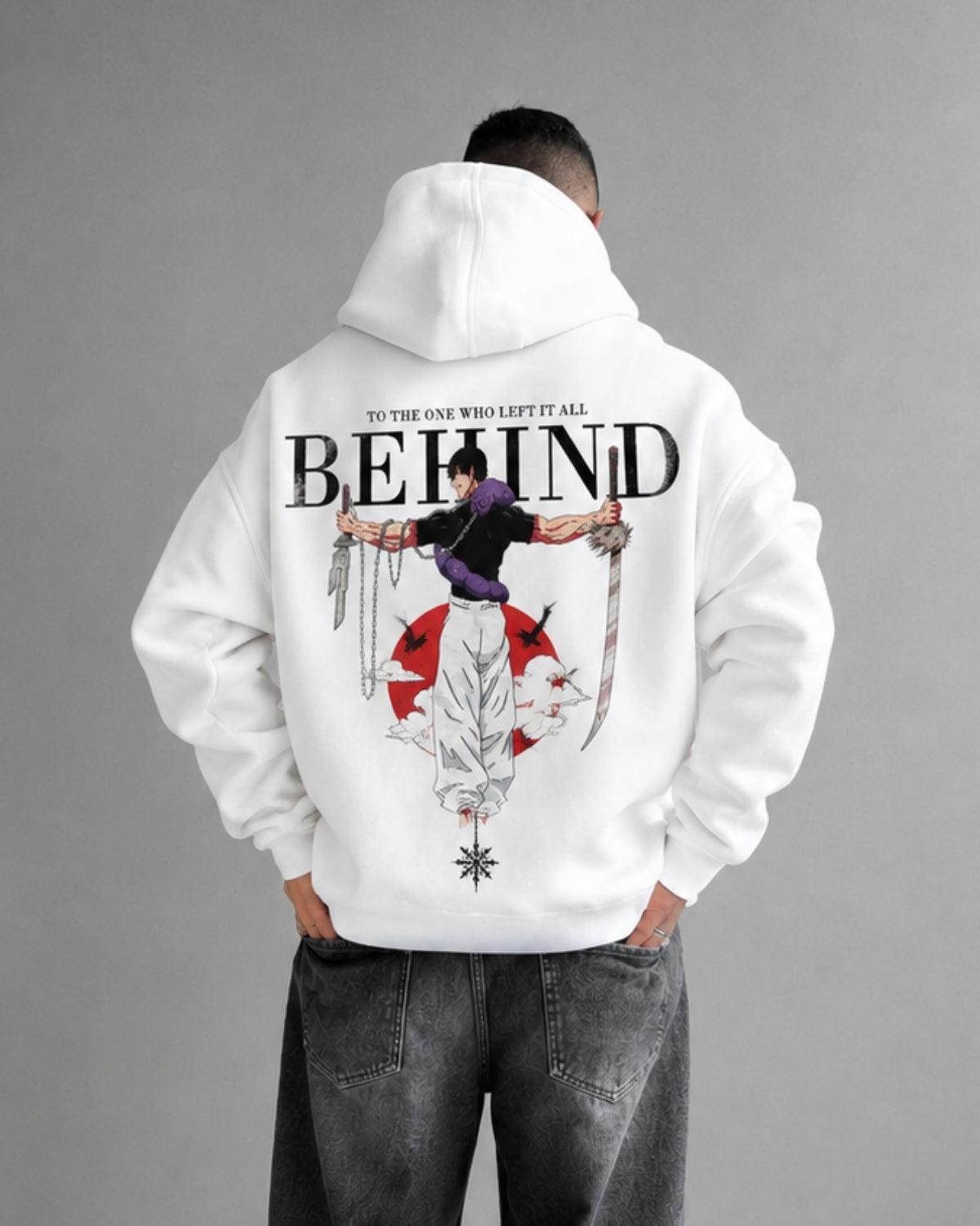 BEHIND - Oversized Hoodie [ Unisex ]