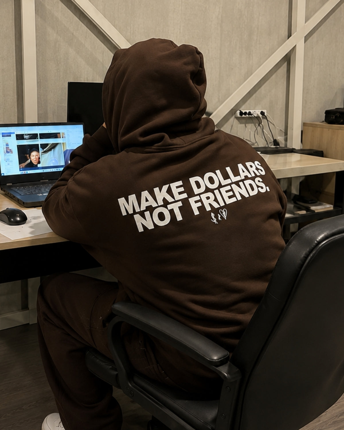 MAKE DOLLARS NOT FRIENDS - Oversized Hoodie [ Unisex ]