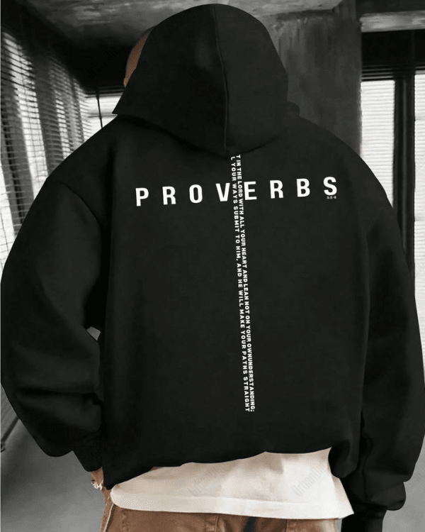 Proverbs - Men Oversized Hoodie [ Unisex ]
