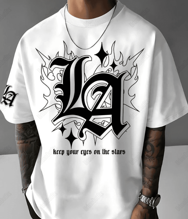 LA -  Men Oversized T-shirt [ Unisex ]
