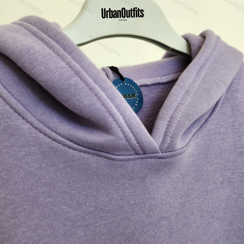 Light purple Oversized Plain Hoodie