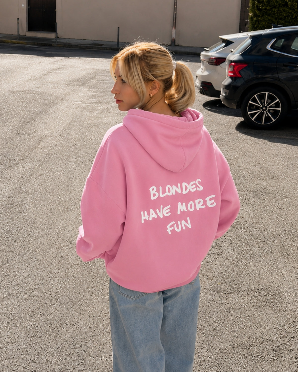 BLONDES HAVE MORE FUN - Women Oversized Hoodie