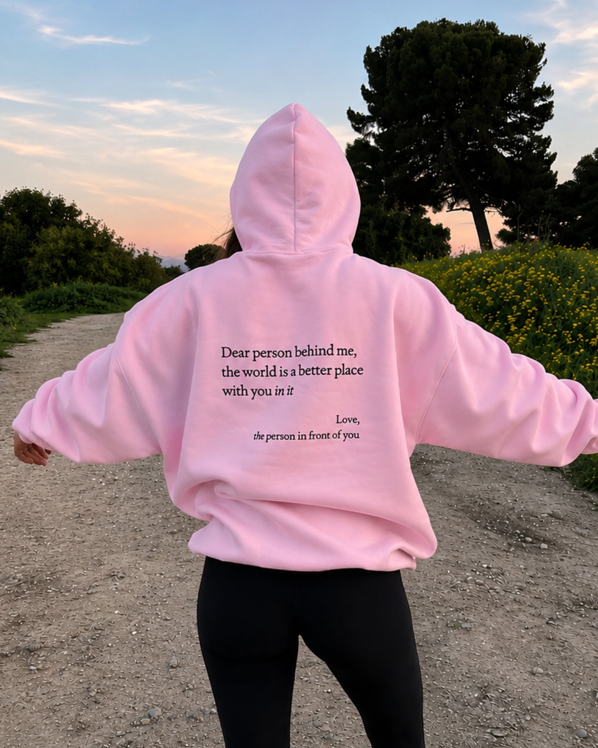 dear person behind me - Women Oversized Hoodie