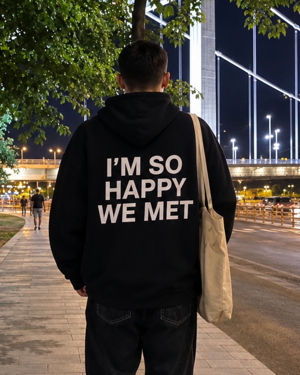I'M SO HAPPY WE MET - Oversized Hoodie [ Unisex ]