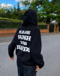 please wash your hands - Women Oversized Hoodie