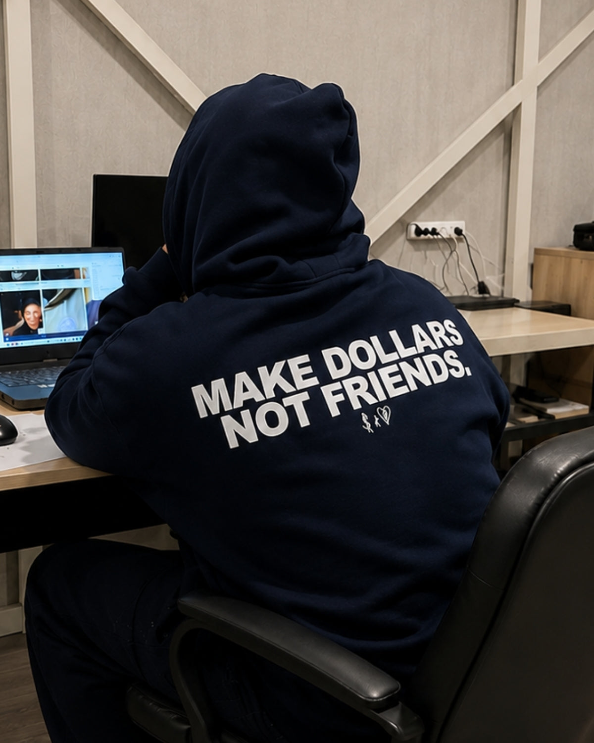 MAKE DOLLARS NOT FRIENDS - Oversized Hoodie [ Unisex ]