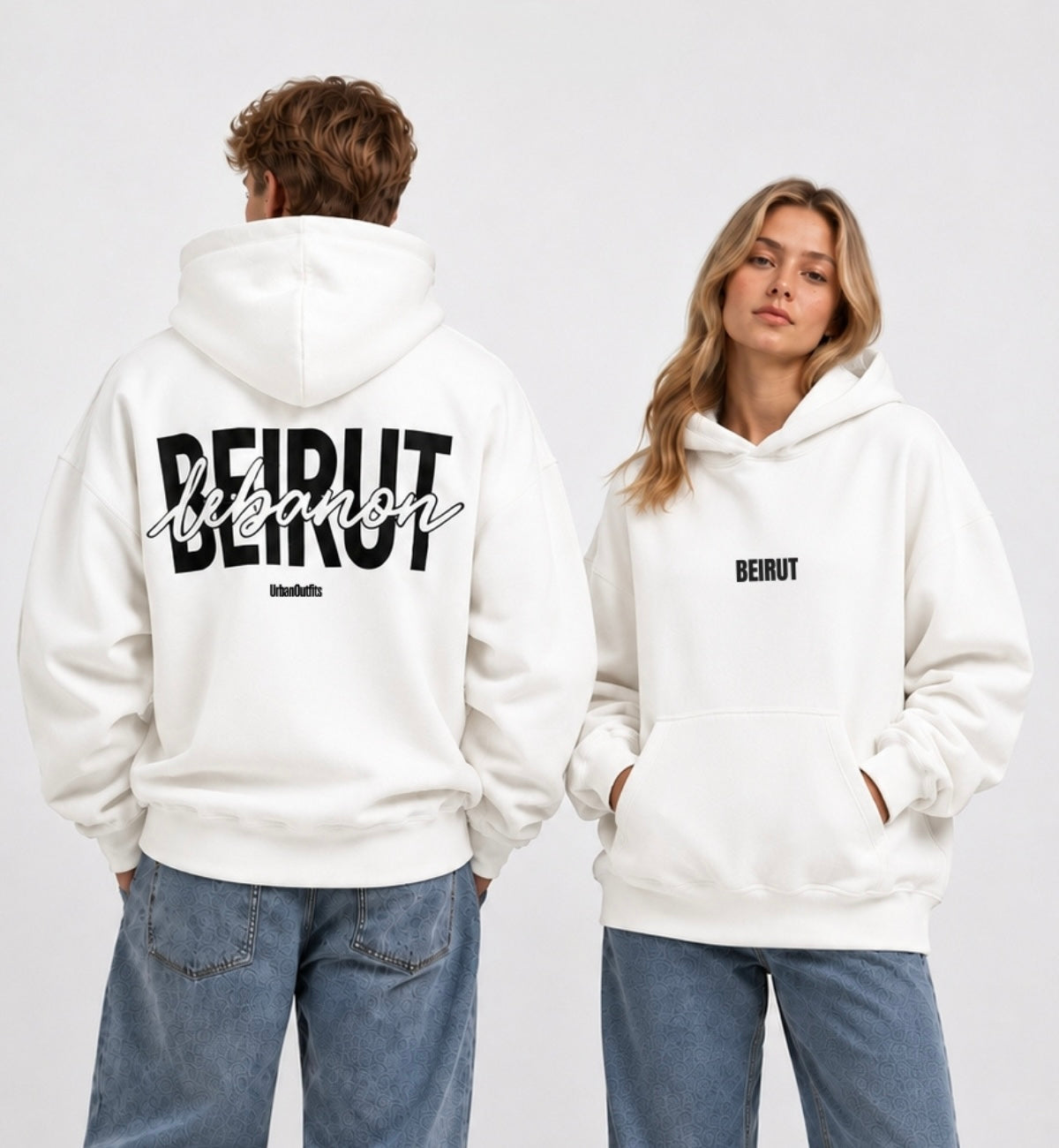 BEIRUT | LEBANON - Oversized Hoodie - Black [ Unisex ]
