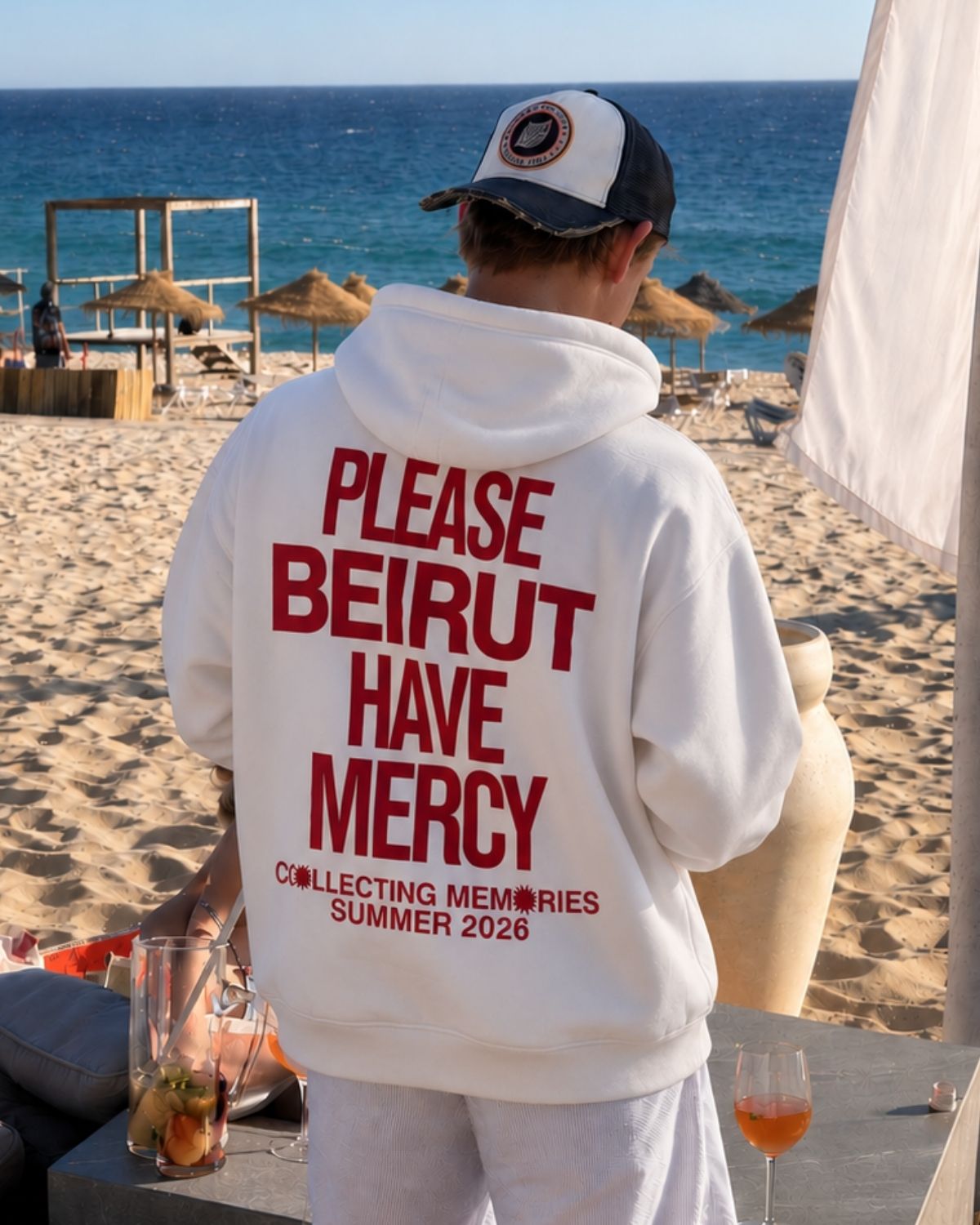 Please BEIRUT have mercy  - Oversized Hoodie [ Unisex ]