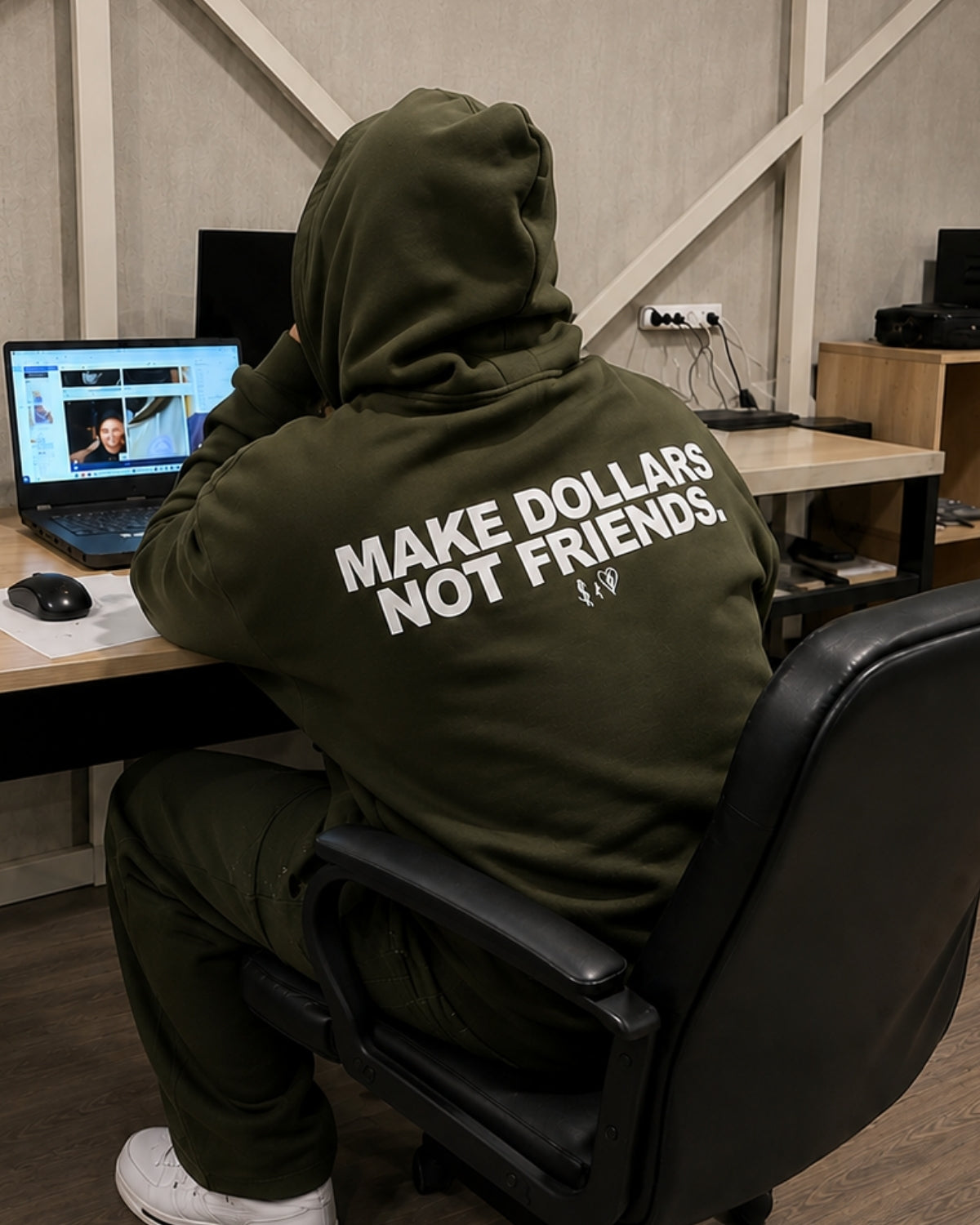 MAKE DOLLARS NOT FRIENDS - Oversized Hoodie [ Unisex ]
