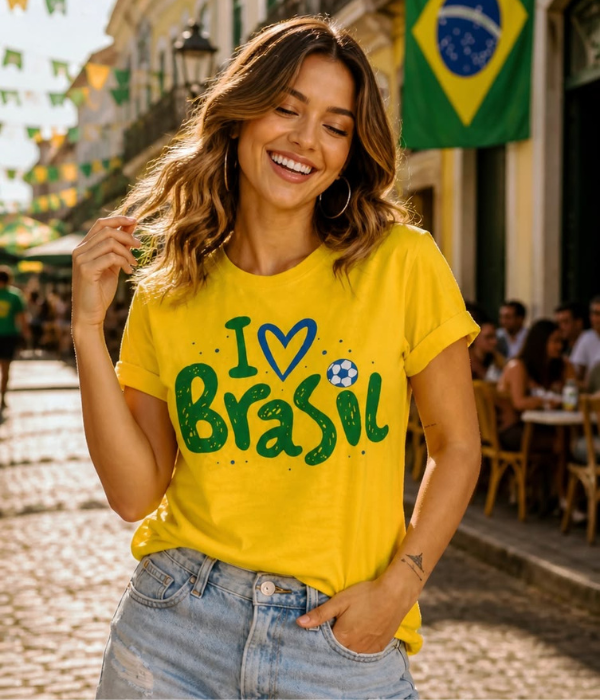 BRAZIL  - Women Oversized T-shirt  [ Unisex ]