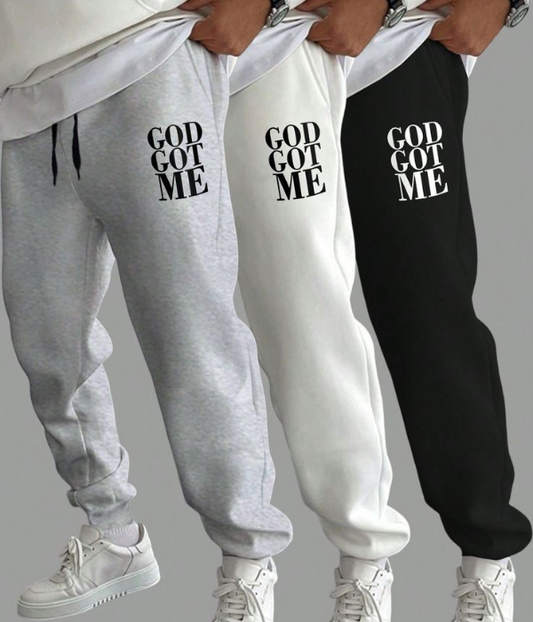 'God Got Me ' Men Oversized Sweatpants