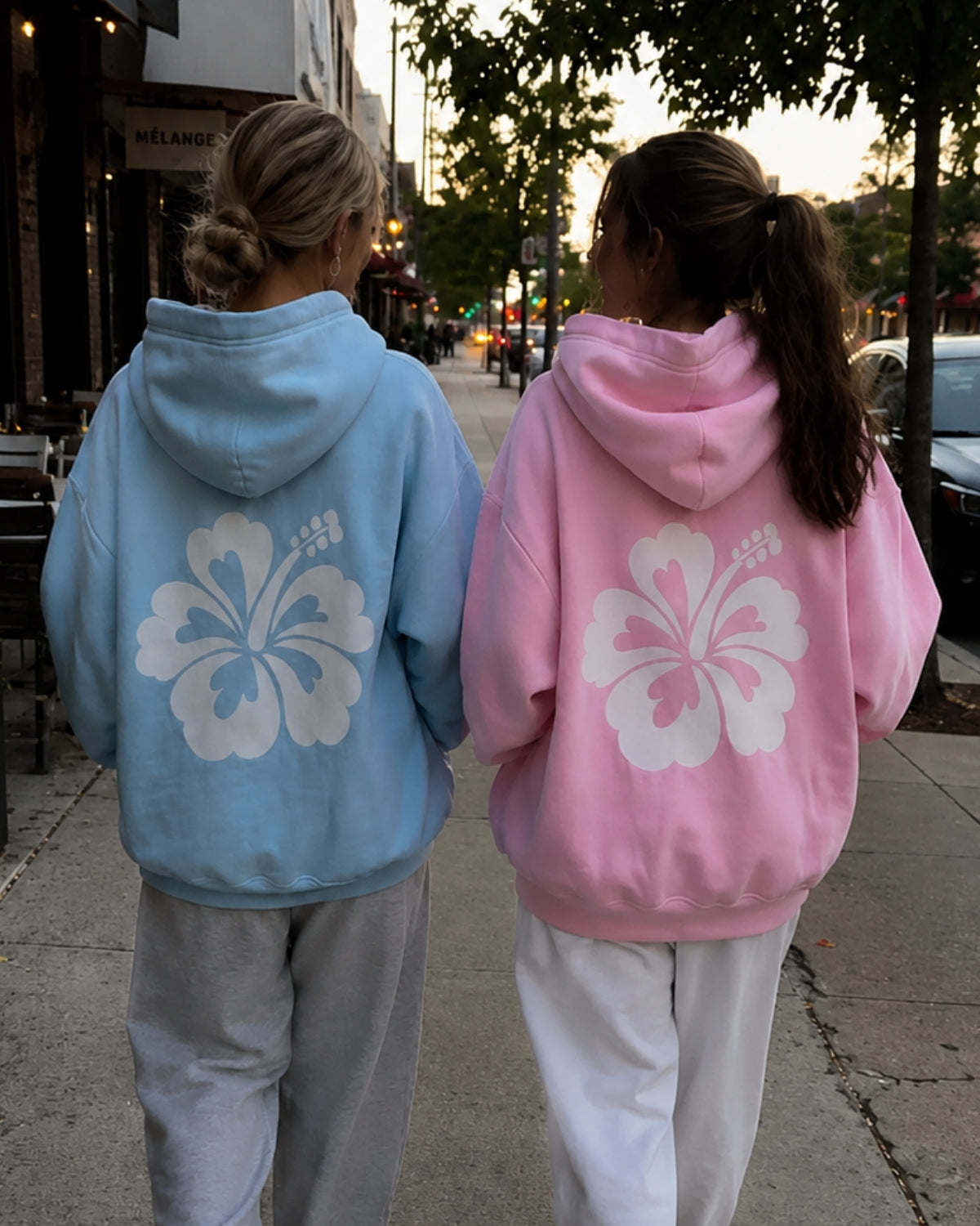 HIBISCUS FLOWER - Women Oversized Hoodie