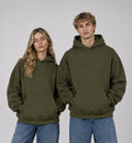 Basic Oversized Hoodie - OLIVE GREEN