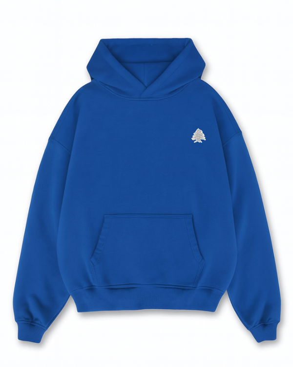 Lebanese Stamp Oversized Hoodie - Petroleum Blue [ Unisex ]