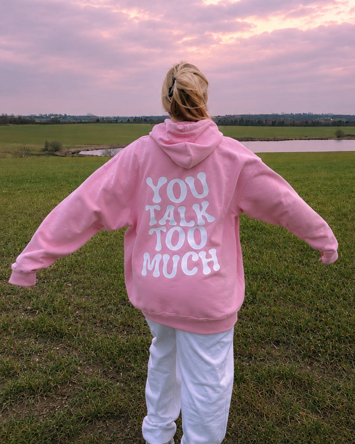 YOU TALK TOO MUCH - Women Oversized Hoodie