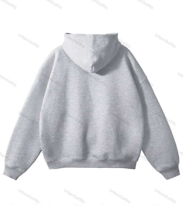 Gray mwans Oversized Plain Hoodie