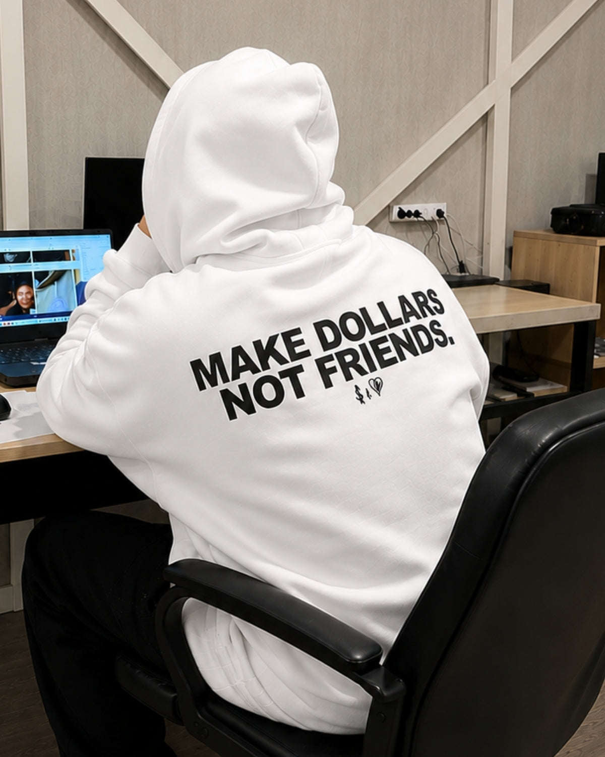 MAKE DOLLARS NOT FRIENDS - Oversized Hoodie [ Unisex ]