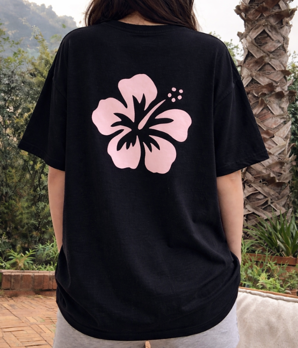 Hawaiian Flower Women Oversized T-shirt