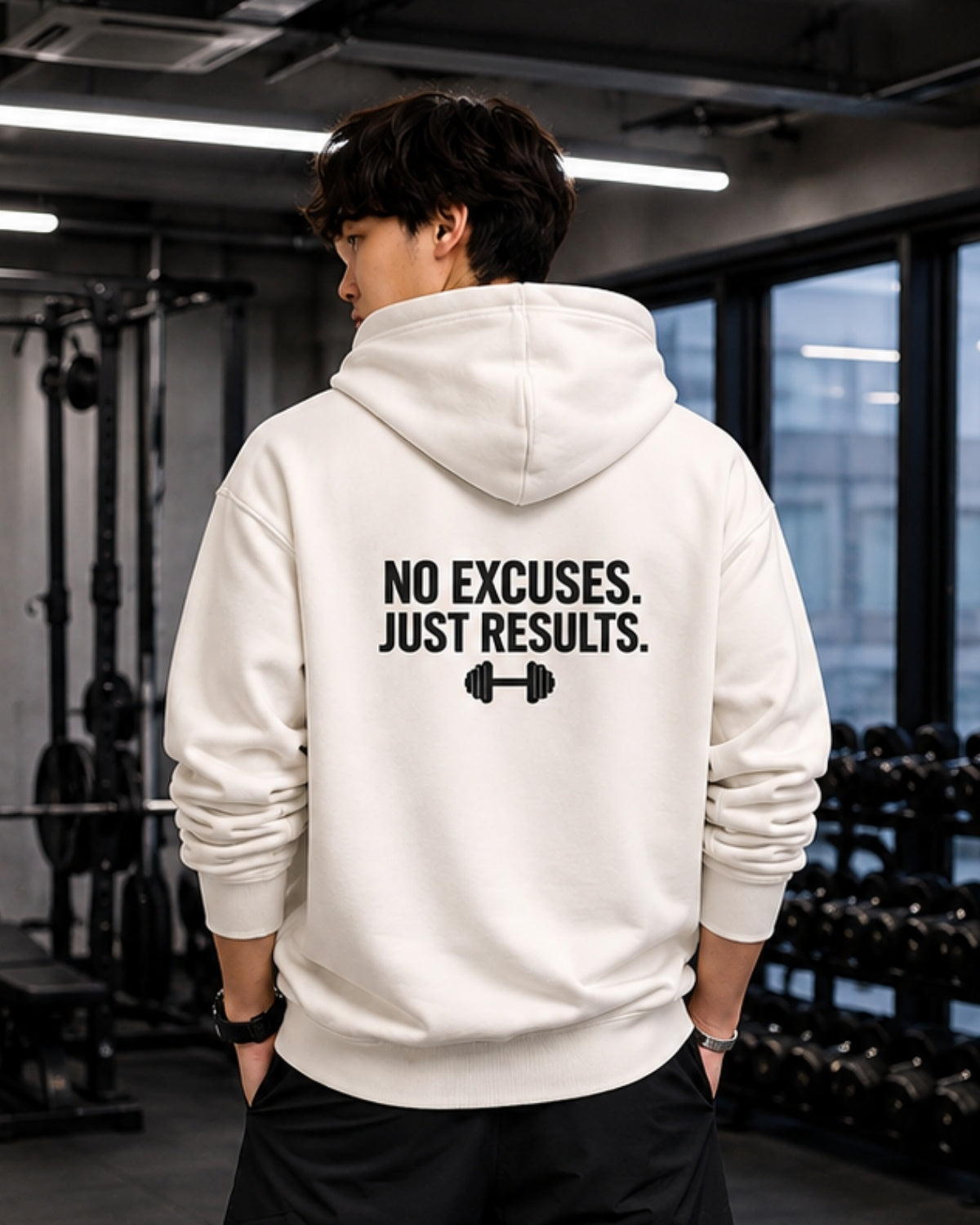 NO EXCUSES JUST RESULTS - Oversized Hoodie [ Unisex ]