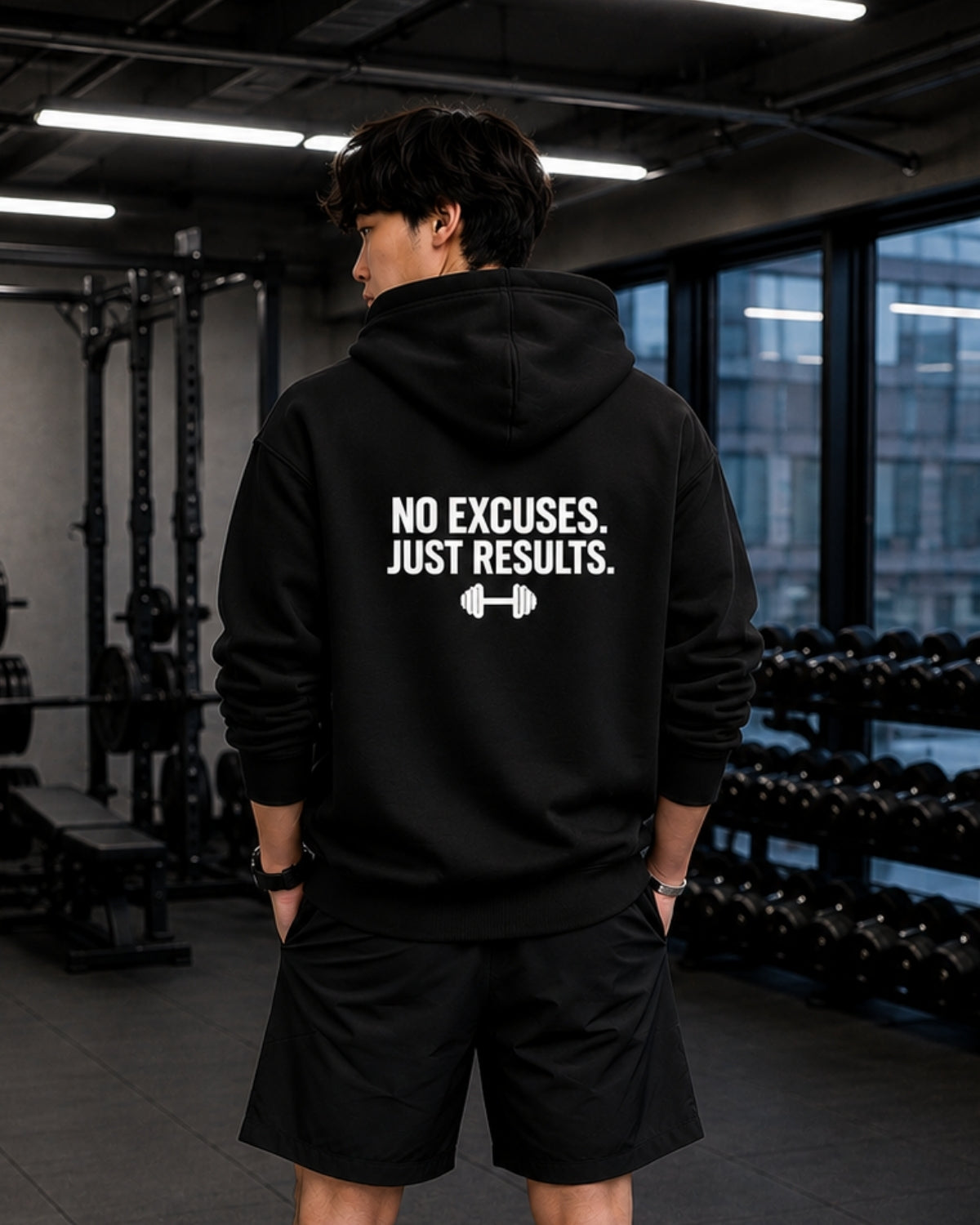 NO EXCUSES JUST RESULTS - Oversized Hoodie [ Unisex ]