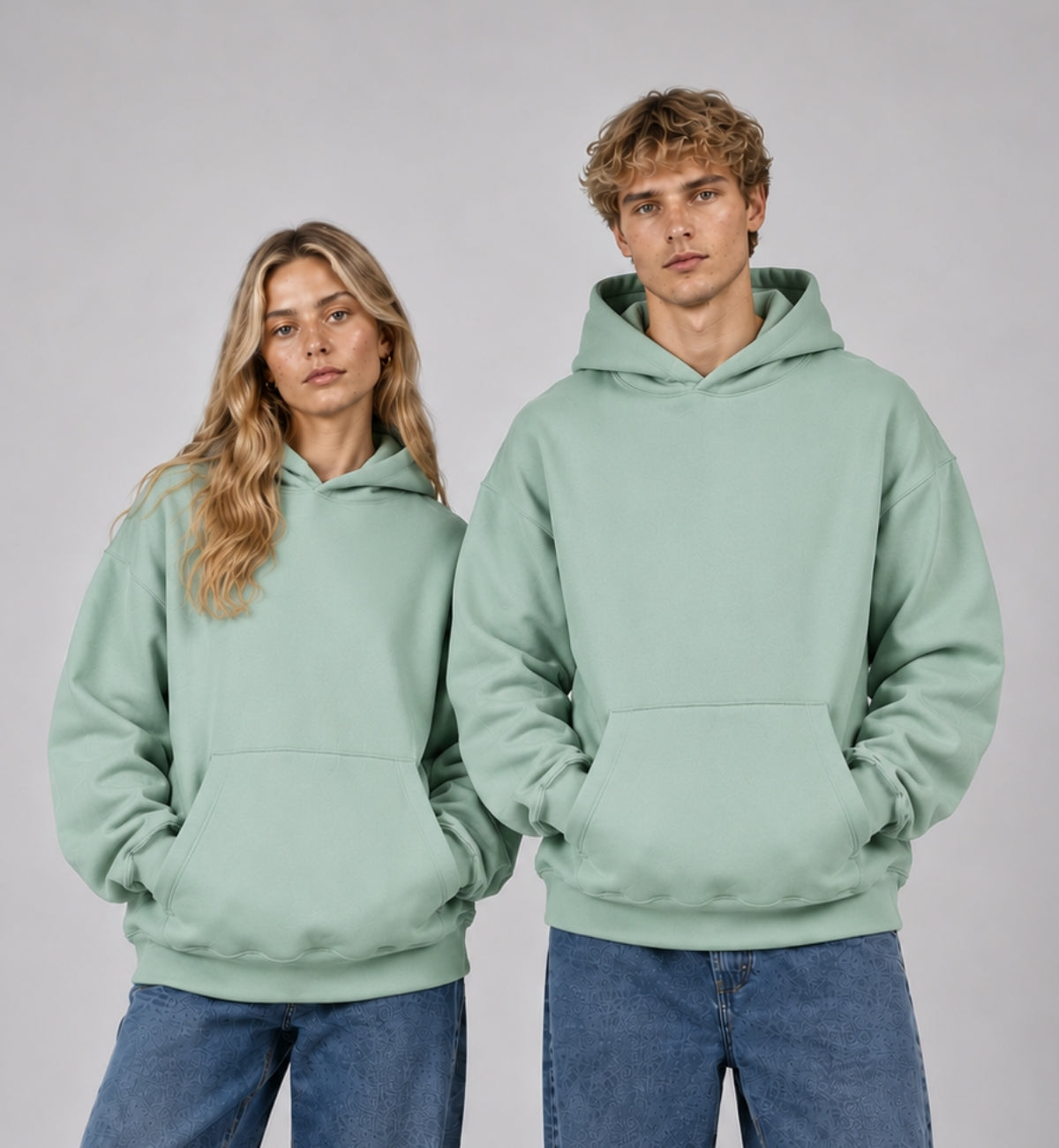 Basic Oversized Hoodie - MINT